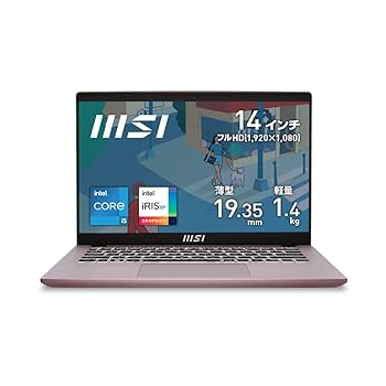 ★保証付き❣MSIノートPC Modern-14-C13M-6037JP MSI ビジネスノートPC Modern 14 B13M - 第13世代 インテル<sup